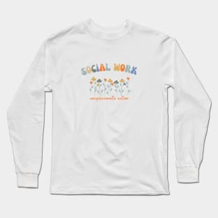 Social Work Retro Long Sleeve T-Shirt